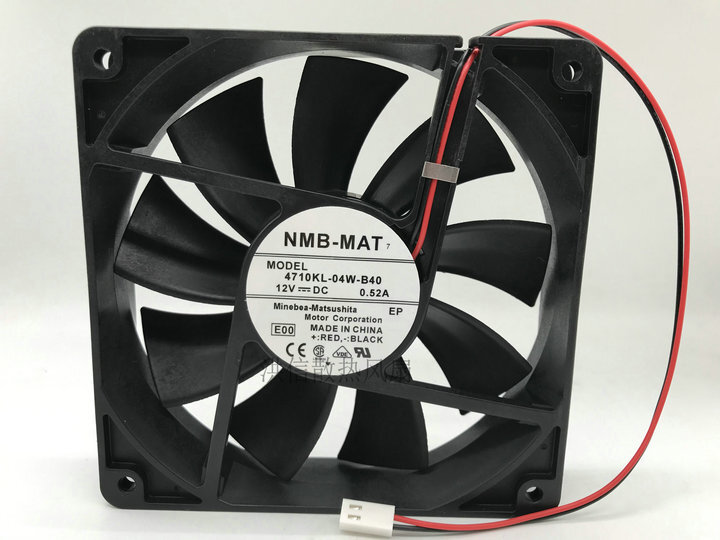 NMB-MAT7 4710KL-04W-B40 12025 12CM 0.52A 12V high air volume chassis fan