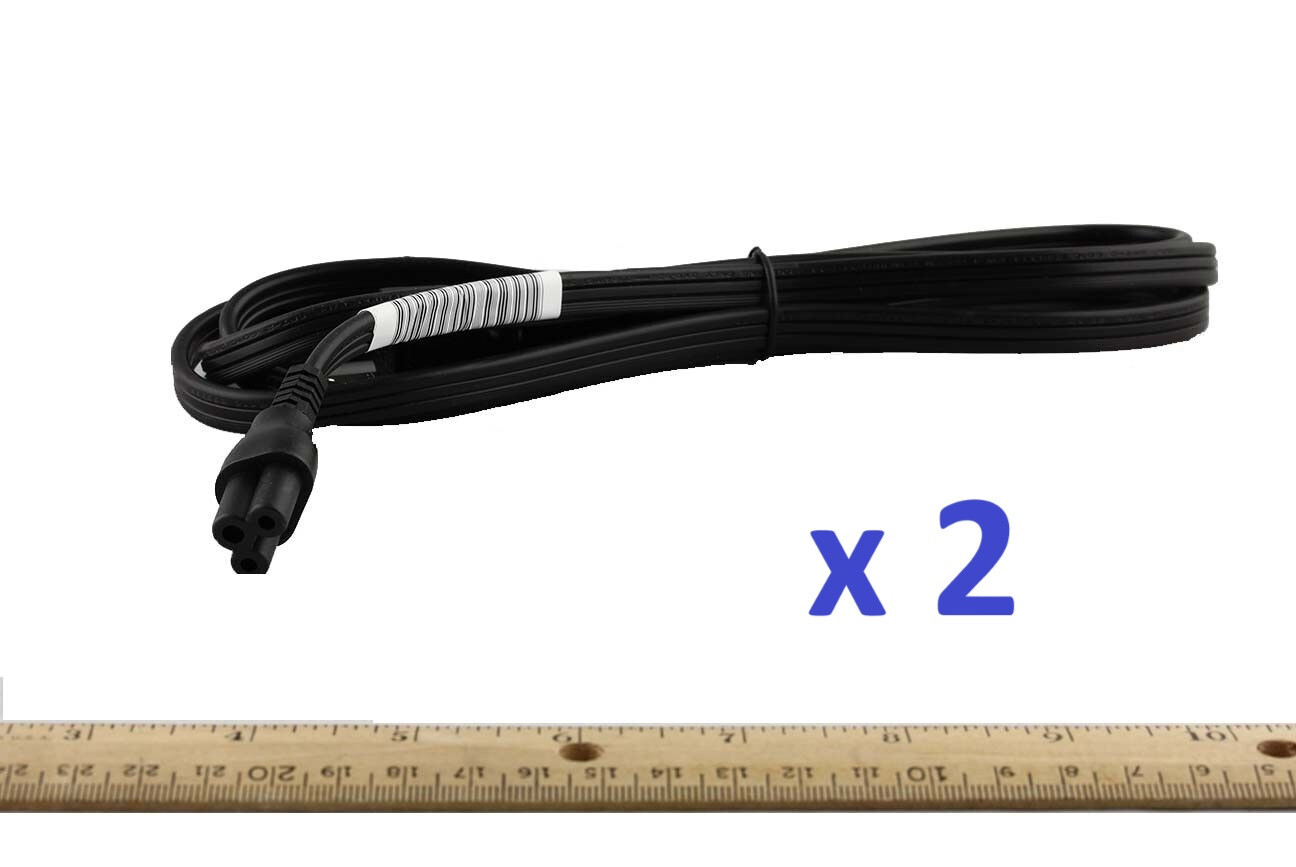 New HP 6Ft  AC Power Cord 213349-001 IEC-60320 IEC320 C5 to NEMA 5-15P Lot of 2