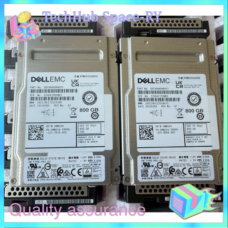 NNGV4 0NNGV4 Dell 800GB 24Gbps SAS MU TLC 2.5'' SSD 14/15/16G KIT New