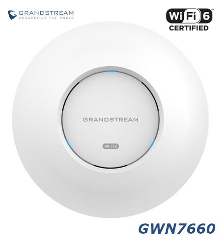 Grandstream GWN7660 2x2 802.11 a/b/n/ac/ax WIFI 6 Wave 2 WiFi Access Point