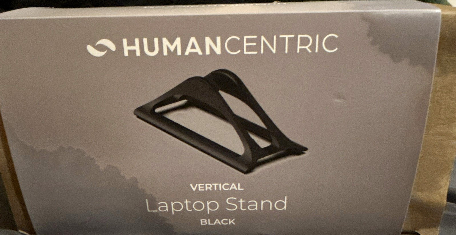 Humancentric Vertical Laptop Stand/Riser Adjustable Aluminum Black
