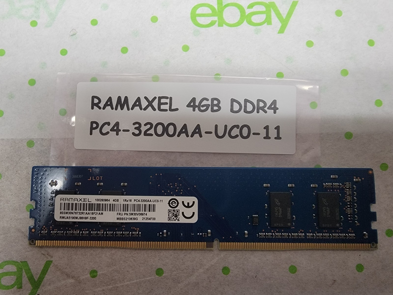 Ramaxel 4GB 1Rx16 PC4-3200AA-UC0-11 RMUA5190MJ86H9F3200 Ram