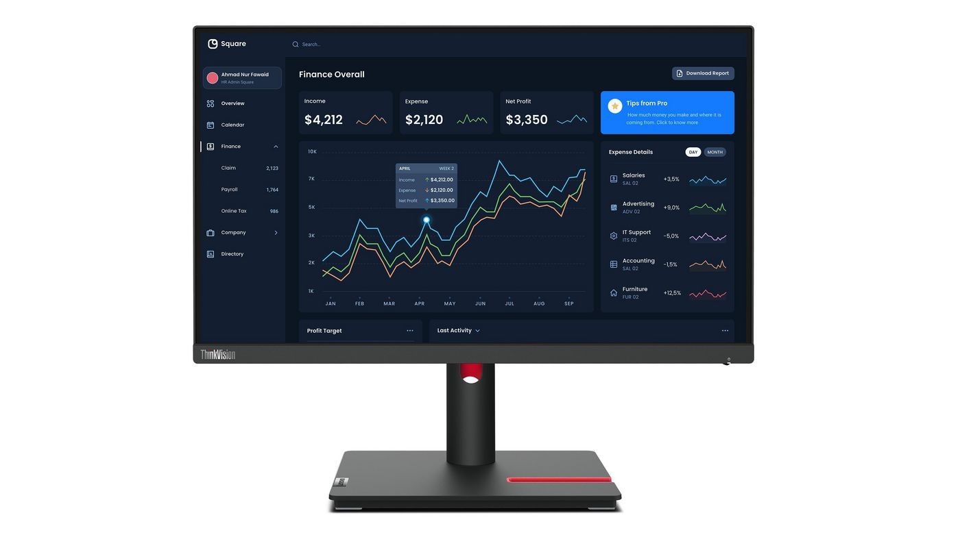 Lenovo W128338159 63B0MAT6EU Thinkvision T22I-30 54 6cm (21.5) 1920 X 1080 ~E~
