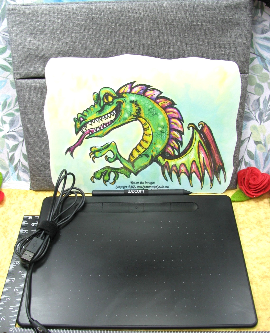 WACOM INTUOS CTL-6100WL, M Wireless Bluetooth/ USB Graphics Drawing Pad, PC/ Mac