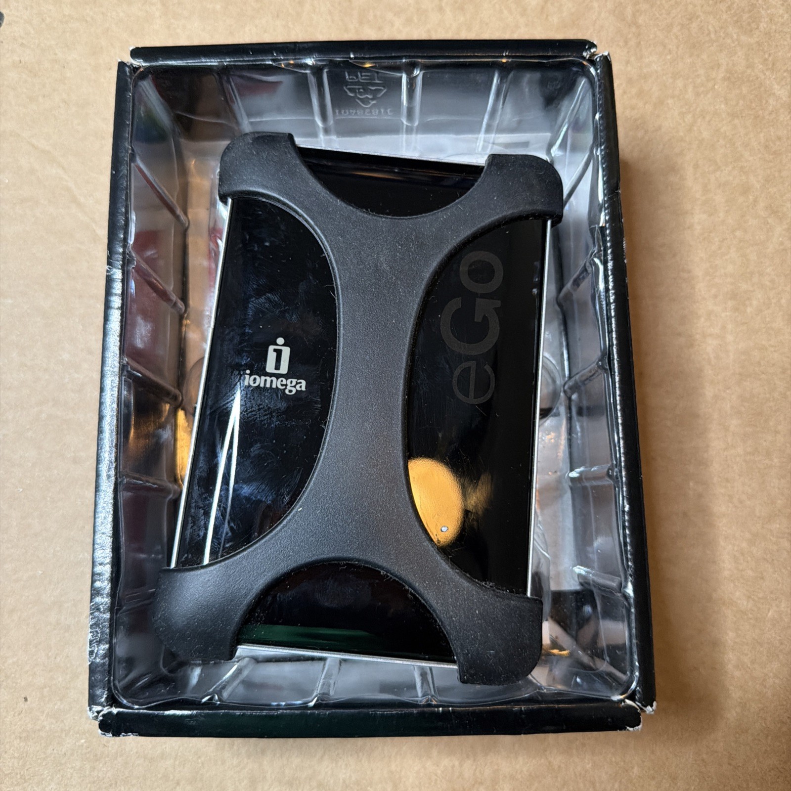 Iomega eGo Portable Tough Hard Drive 500GB Black-Belt Excellent