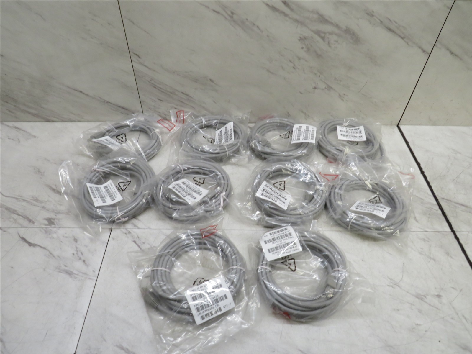 Lot of 10 IBM Toshiba 45T9436 14ft Cat6 RJ45 Ethernet Network Cables NEW