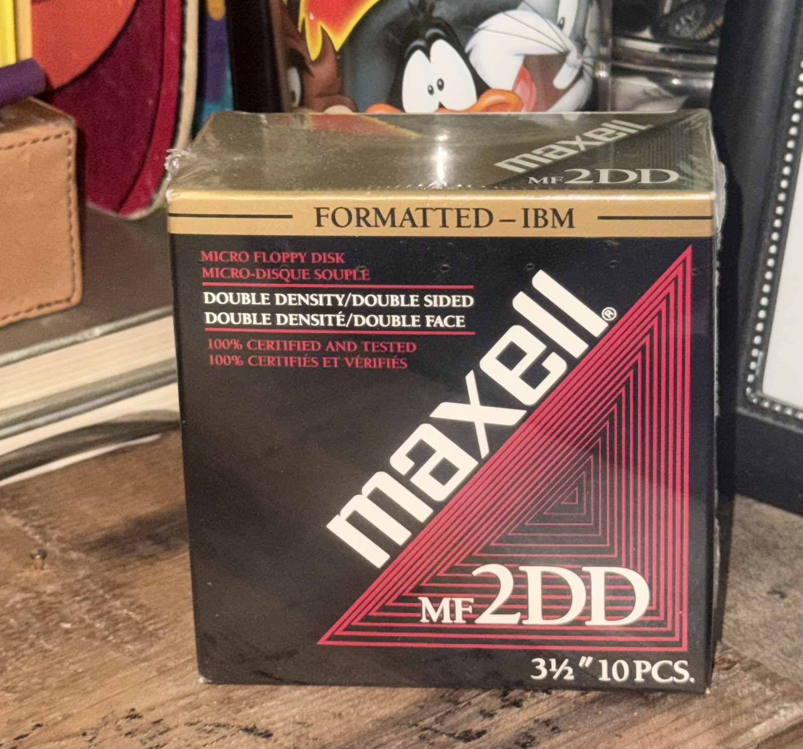 Maxell MF-2DD 3.5” Disks 10 Double Density Formatted IBM & Compatibles SEALED