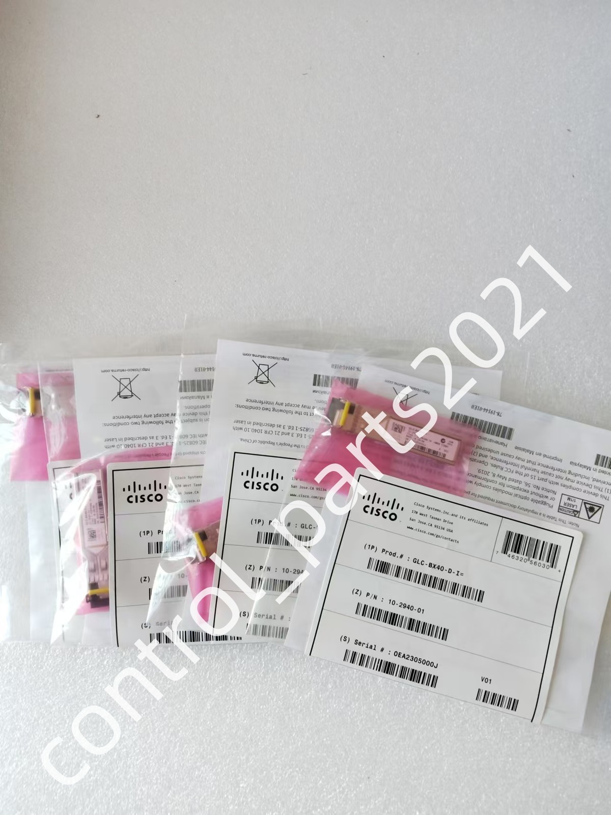 New CISCO GLC-BX40-D-I 10-2940-01 1000BASE-BX40 SFP 1550NM