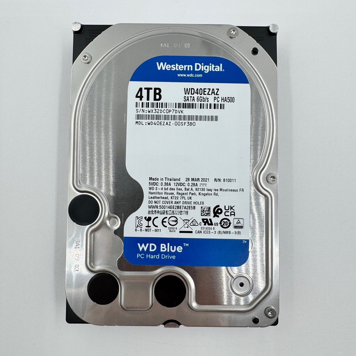 Western Digital WD BLUE 4TB SATA HDD 3.5inch WD40EZAZ [PT1242]