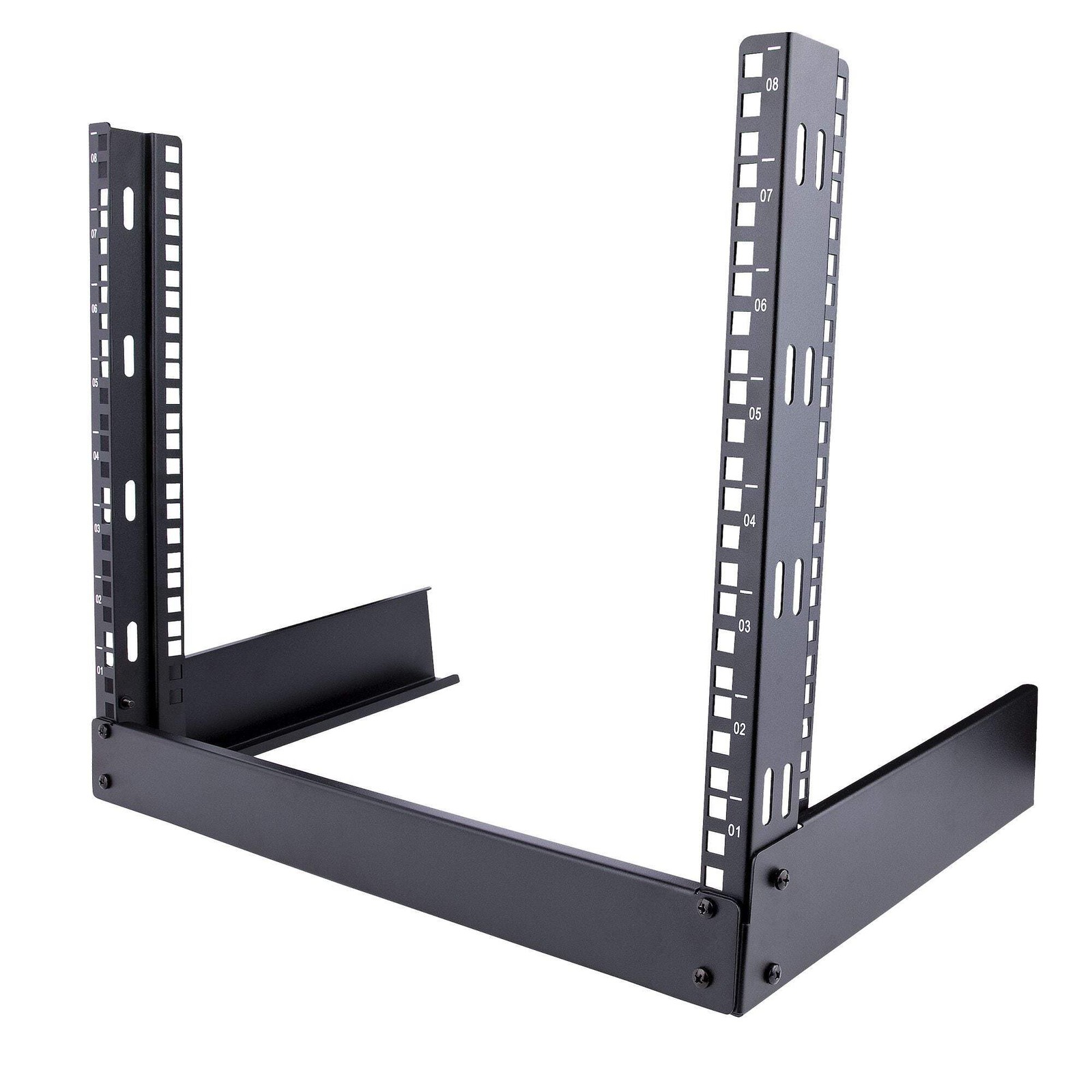 StarTech RK8OD — 8U Desktop Open‑Frame Rack (2‑Post, Free‑Standing, 19" EIA‑310