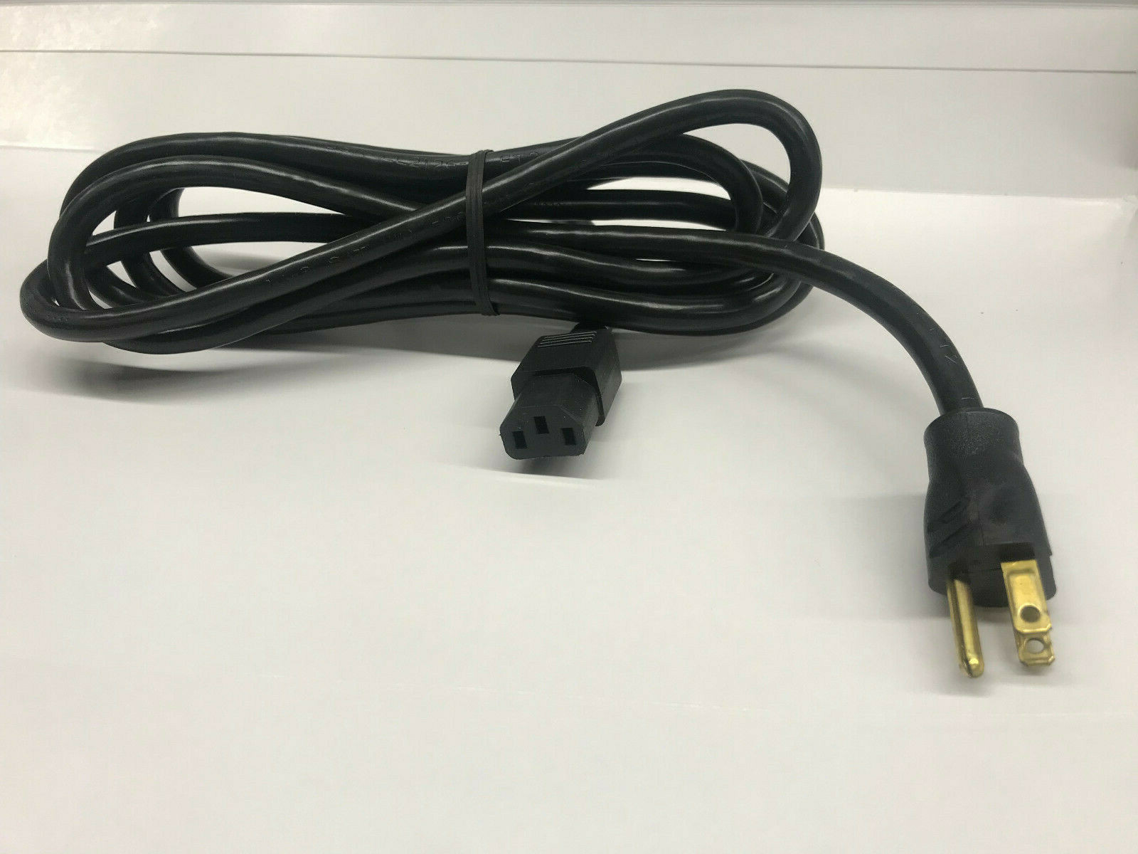 AC Power Cord, 5-15P to C13, Heavy 14 AWG, 15A, 10ft, Black, Volex