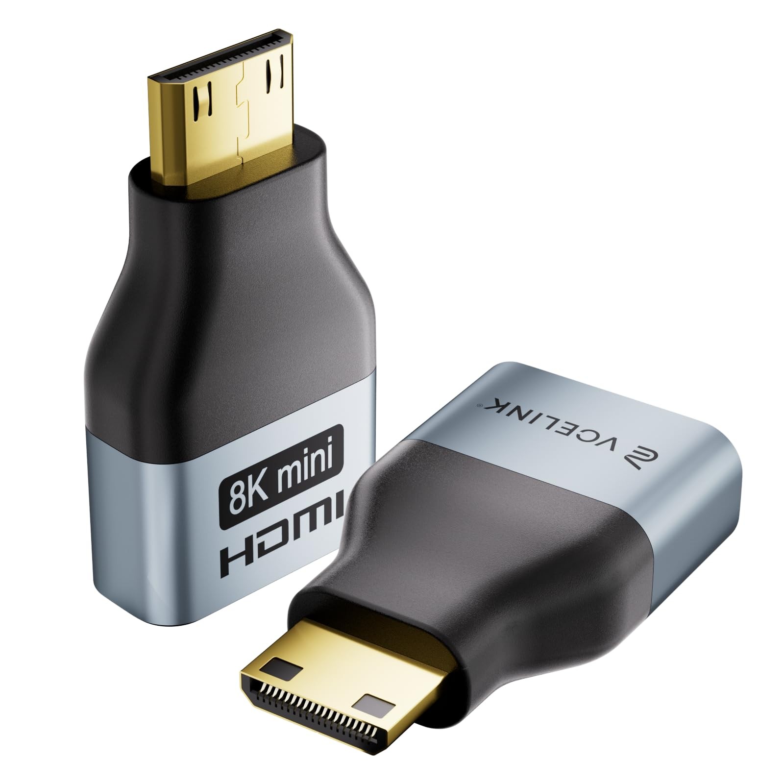 VCE Mini HDMI to Adapter, 8K@60Hz/4K@120Hz UHD Converter with Black 