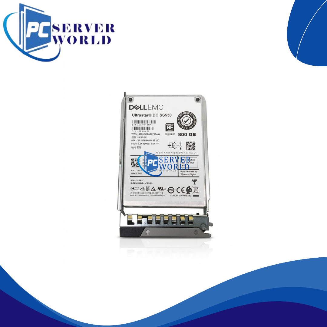 H07XR DELL EMC 800GB 12GBPS MU SAS 2.5" SOLID STATE DRIVE 0H07XR WUSTR6480ASS200