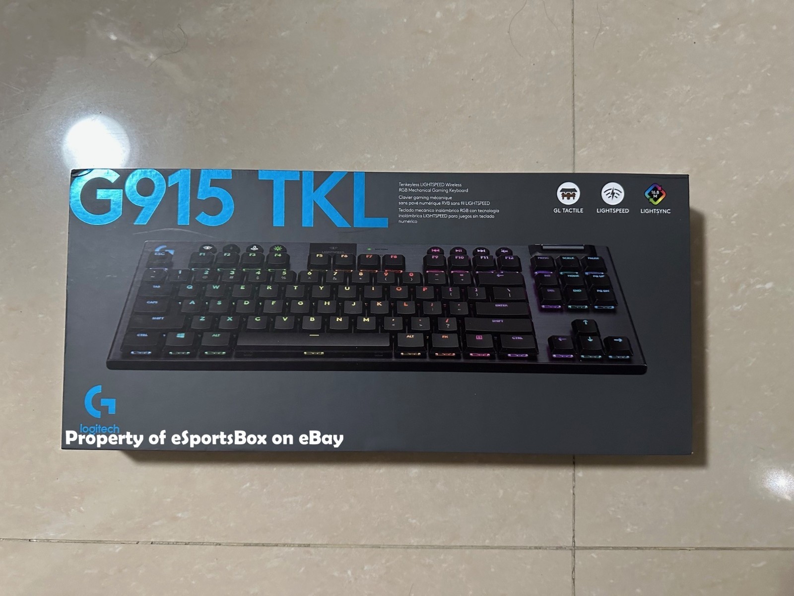 NEW Logitech G915 TKL Lightspeed Mechanical Gaming Keyboard - Black (920-009495)