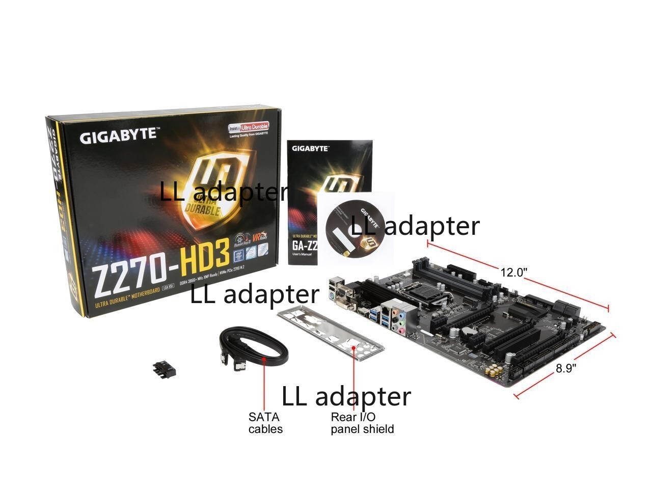 GIGABYTE GA-Z270-HD3 LGA 1151 Intel Z270 HDMI SATA 6Gb/s USB 3.1 ATX Motherboard