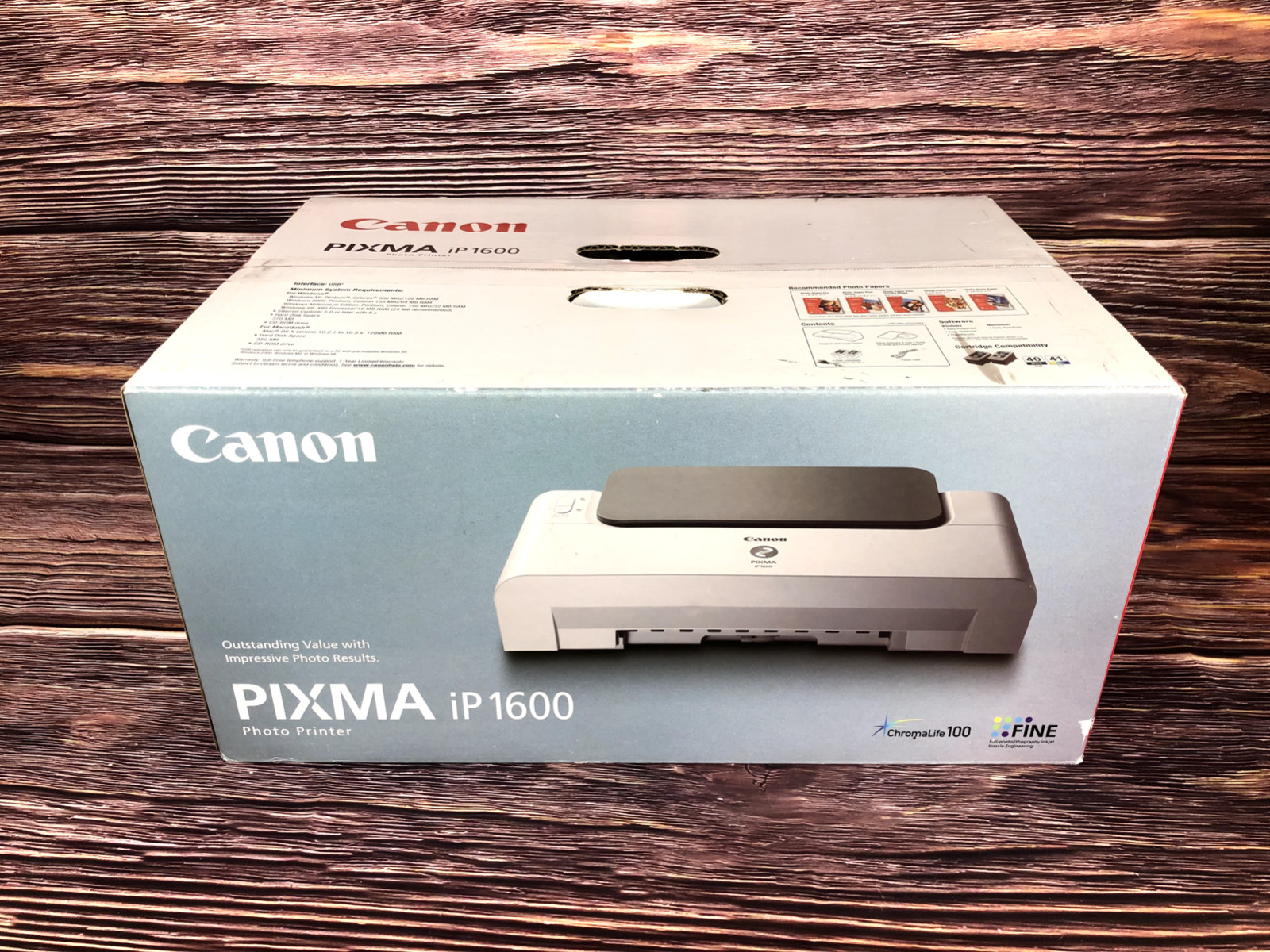 Canon PIXMA ip1600 DIGITAL PHOTO IinkJet Printer Brand New Sealed