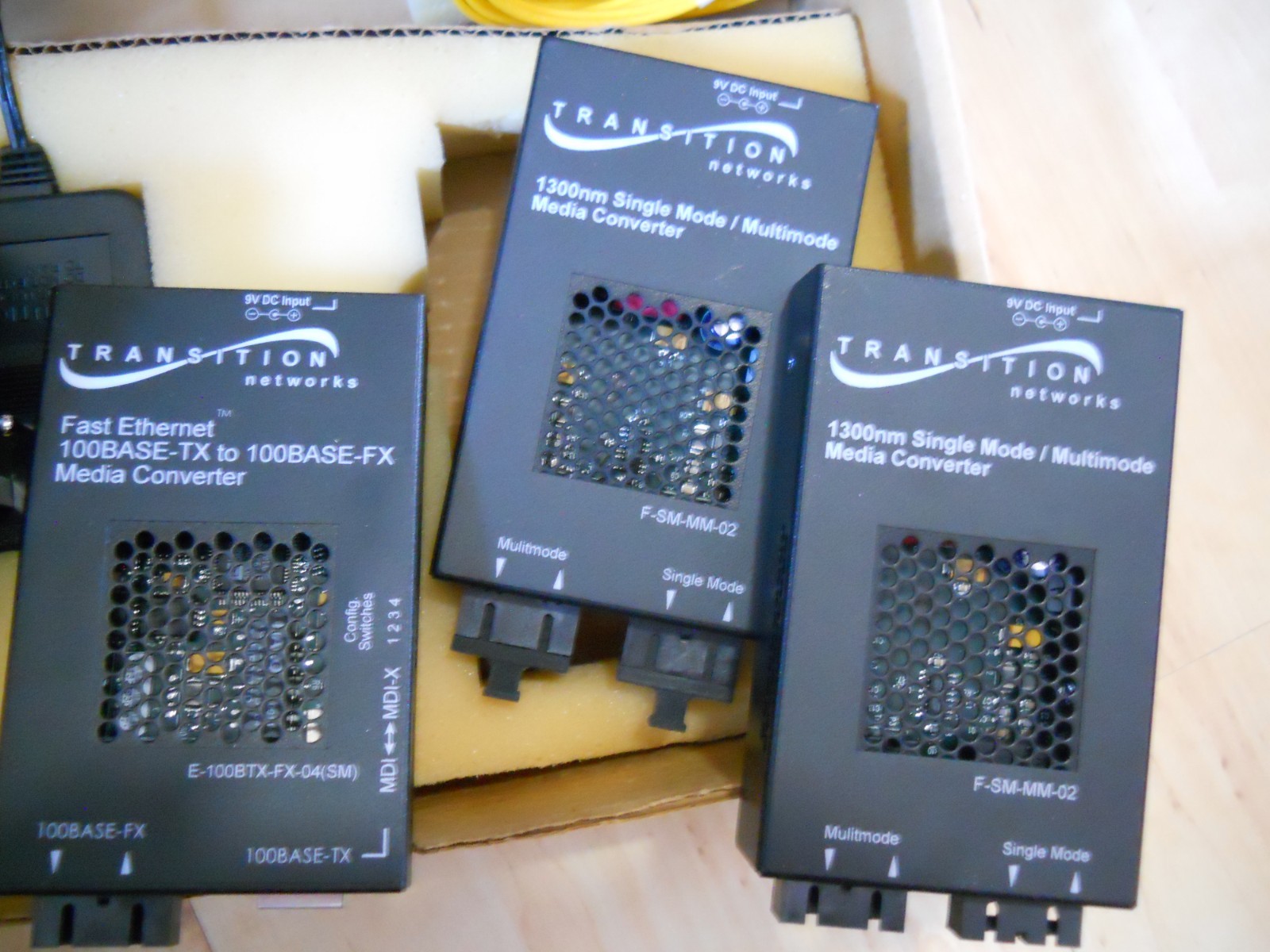 Transition Networks Media Converters F-SM-mm-02, E-100BTX-FX-04 (sm)