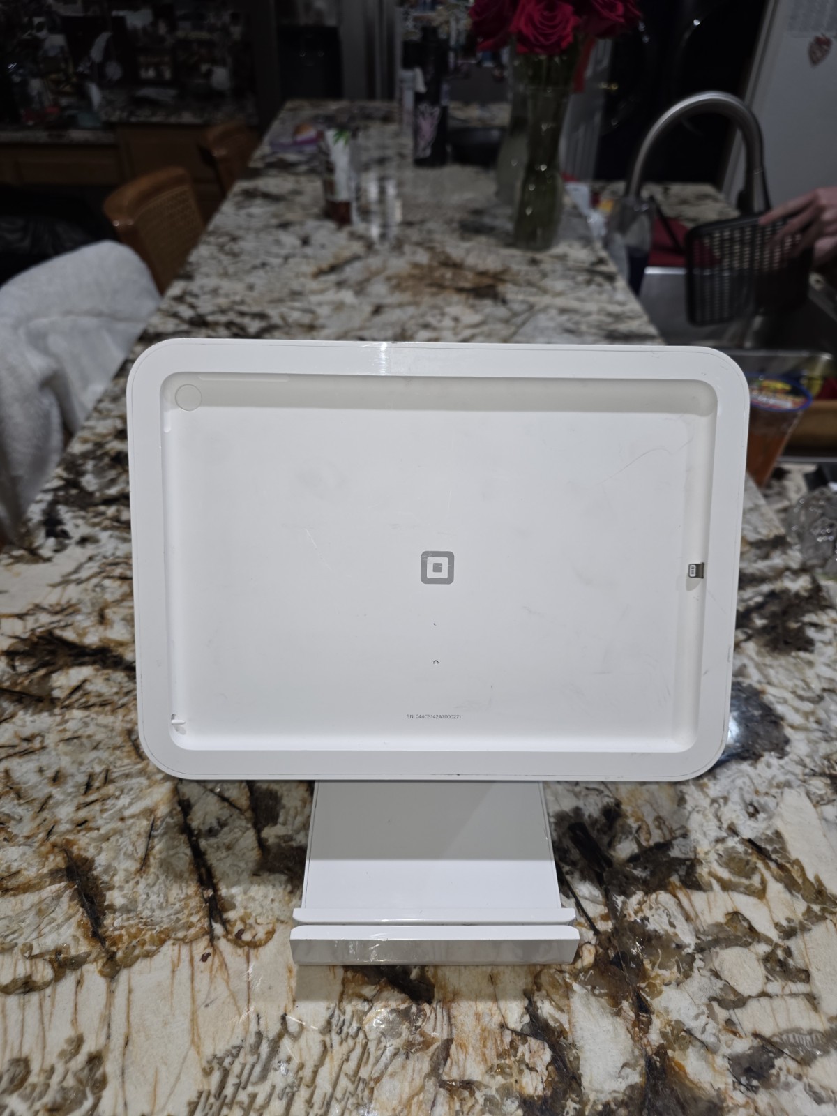 Square Stand Only for Apple iPad  - White model# 5089 S089 missing power adapter