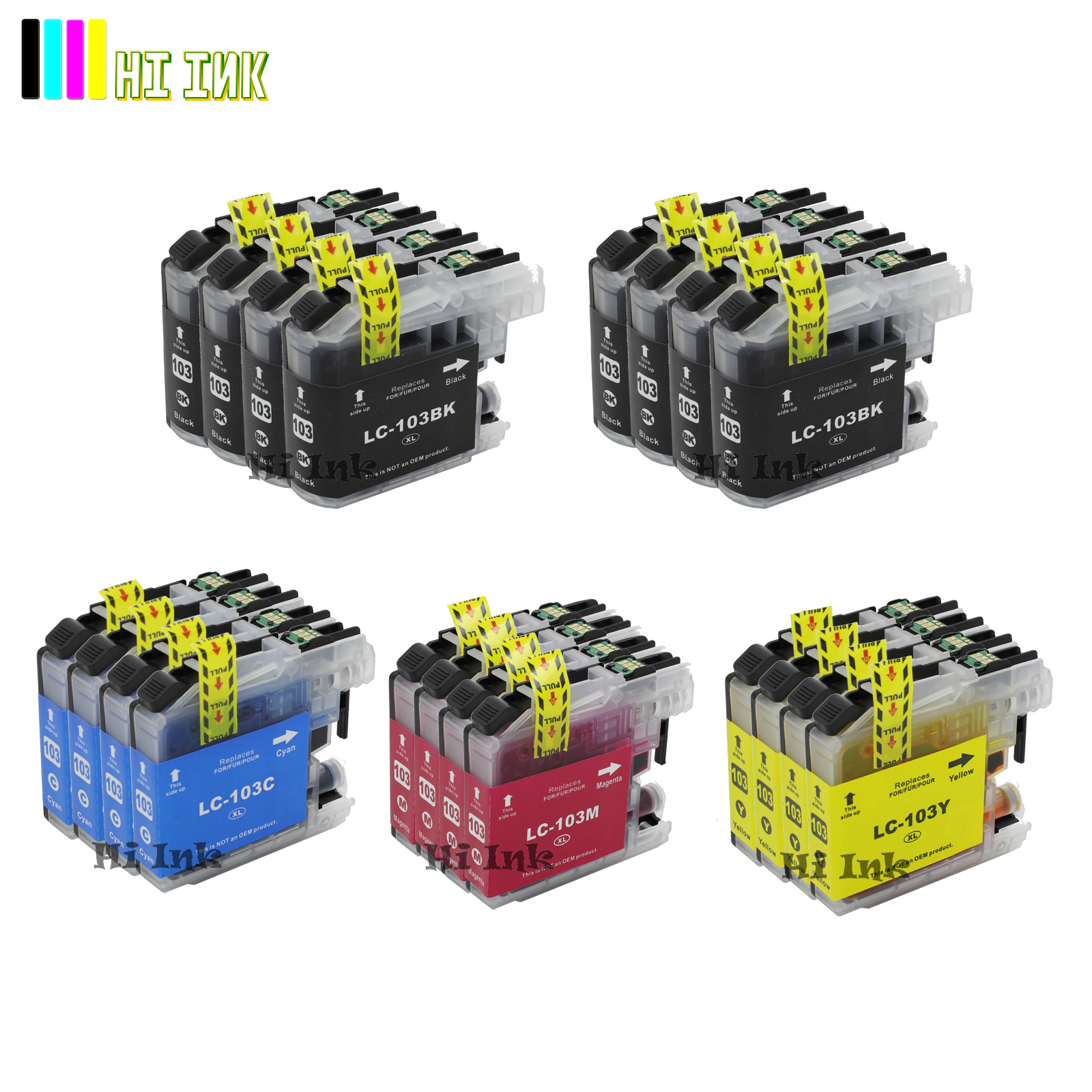 20PK LC103XL LC 103 High Yield Ink  For Brother DCP-J152W MFC-J475DW Printer