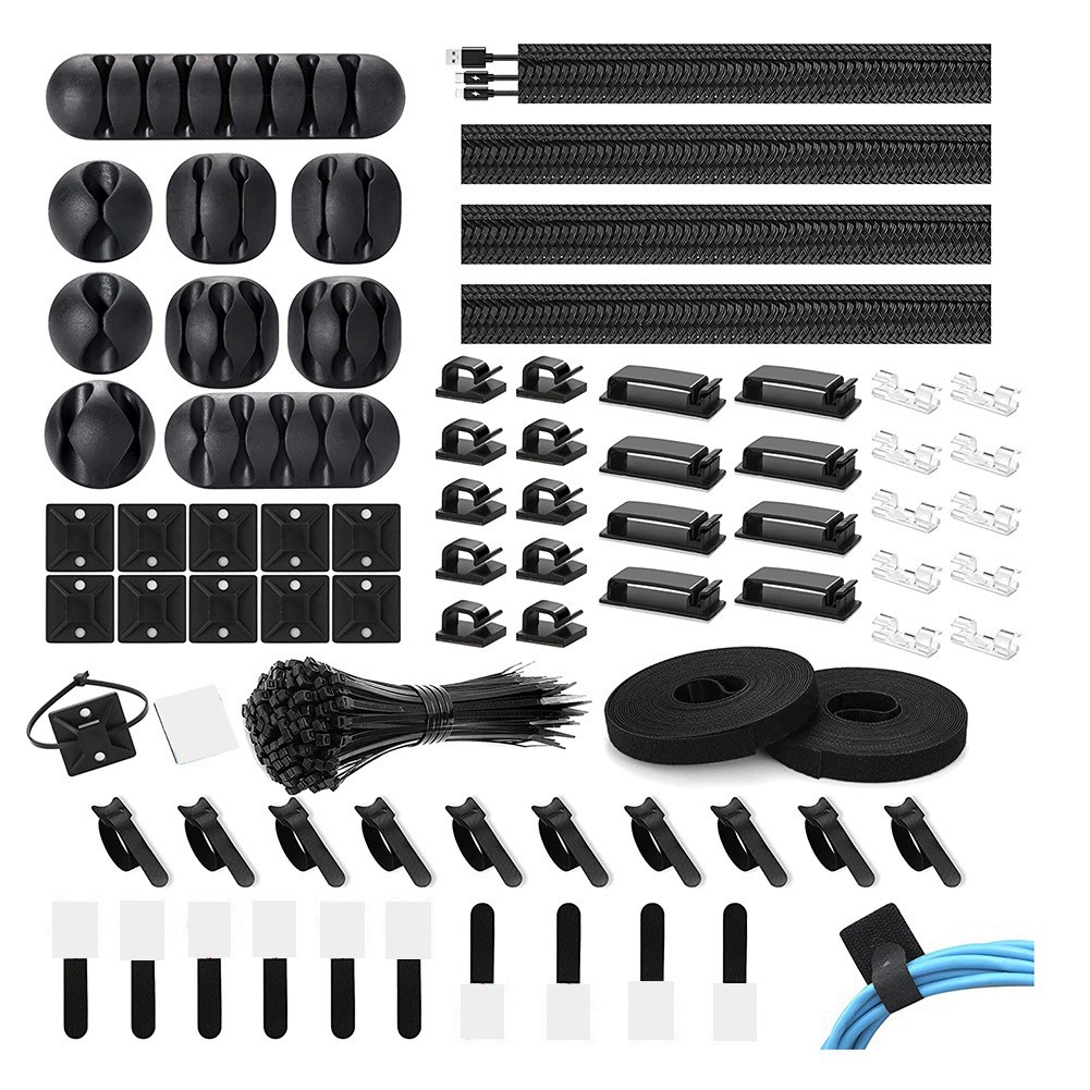 173 Pcs Cable Management Organizer Kit, Adhesive Cable Clips Holder,Cable5268