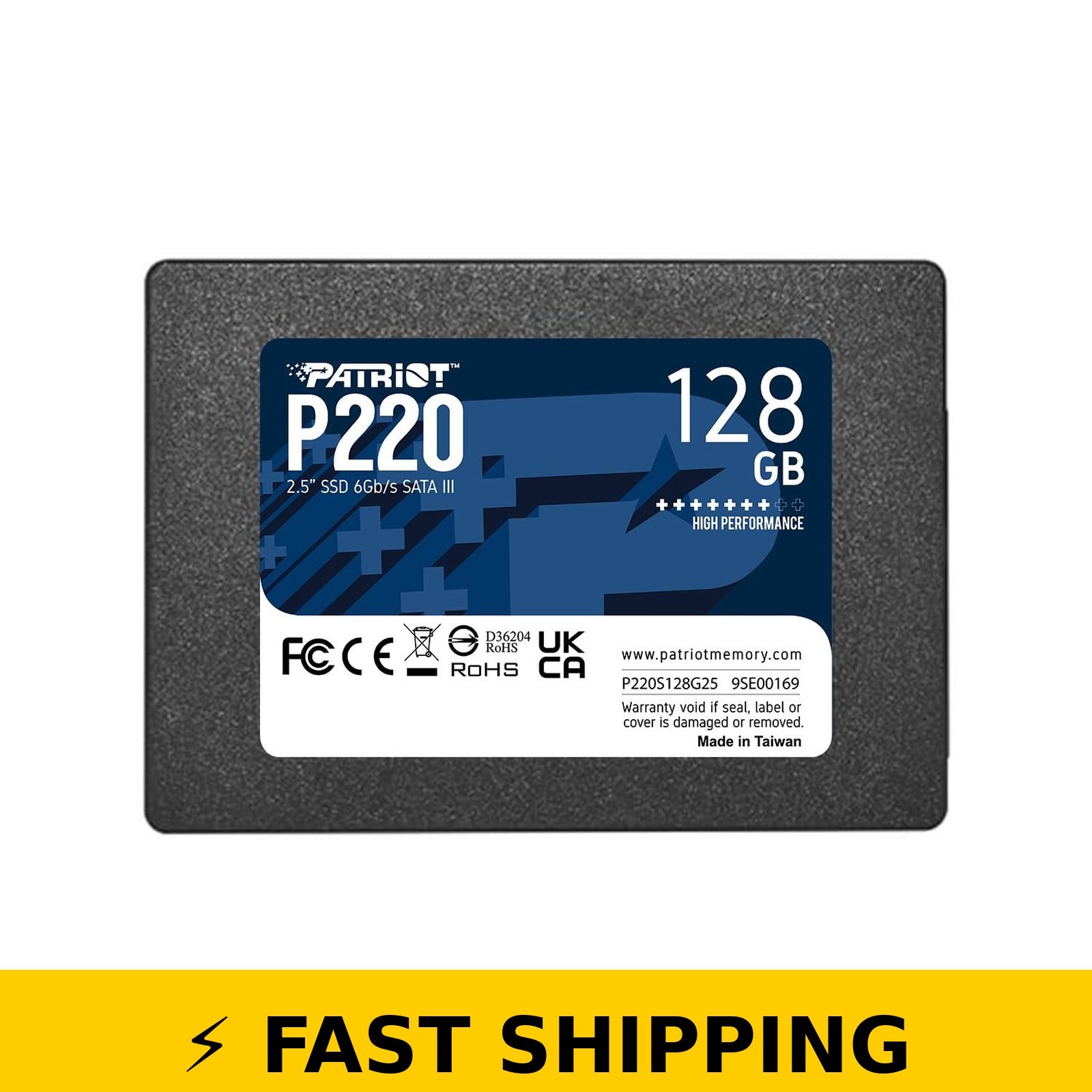 Patriot Memory P220 128GB Internal SSD - SATA 3 2.5"