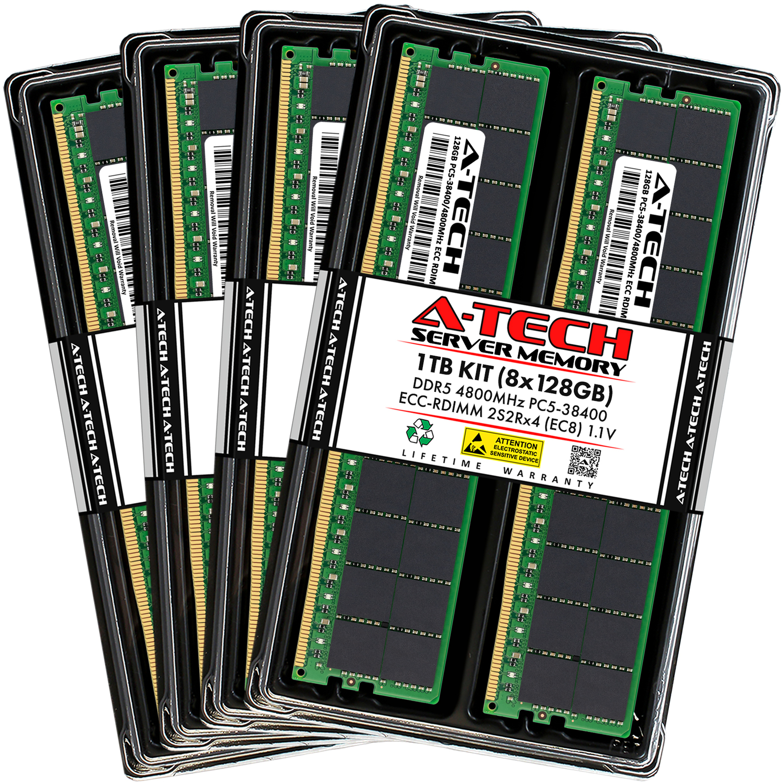 A-Tech 1TB 8x 128GB 2S2Rx4 PC5-38400R RDIMM DDR5 ECC REG EC8 Server Memory RAM