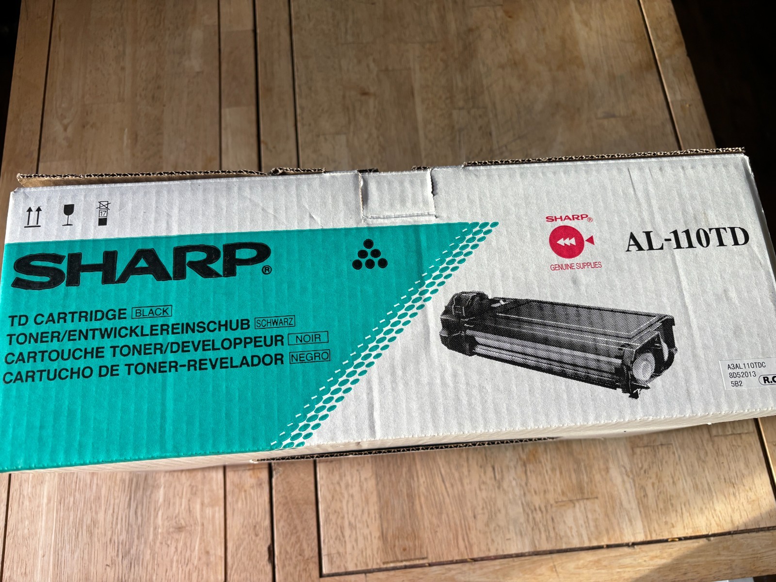 Sharp - AL-110TD Toner - Black Color - Genuine Original - Open Box