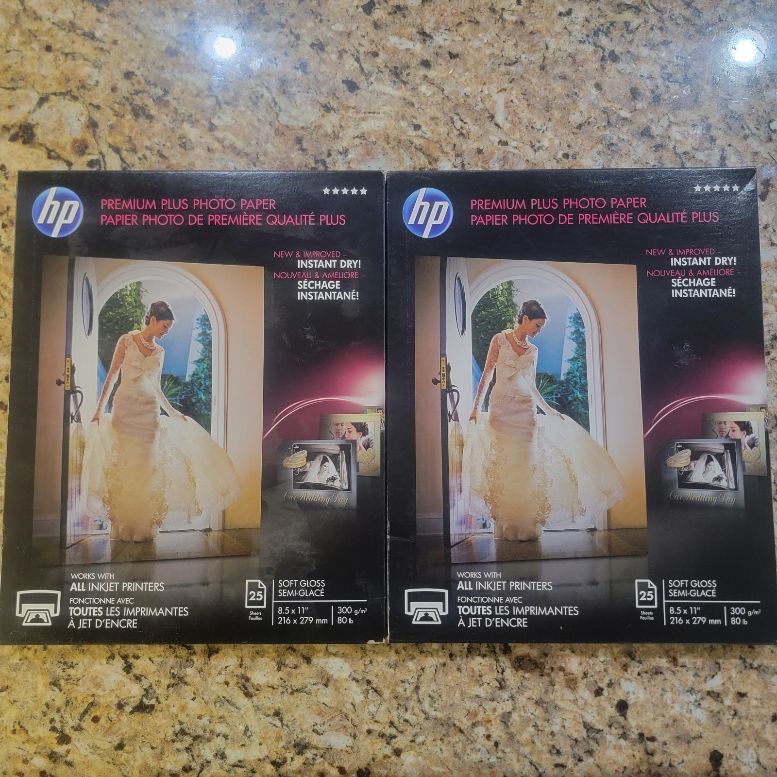 (2) x HP Premium Plus Soft Gloss Photo Paper | 8.5 x 11 in | CR671A | 25 Sheets