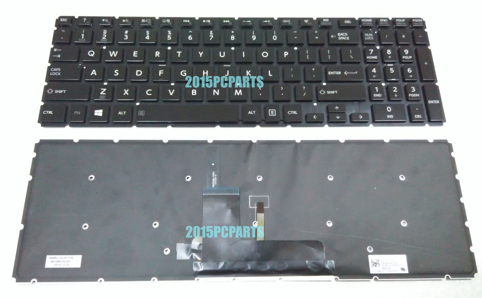 New for Toshiba Satellite L70-C L75-C P50-C P55-C P55W-C Keyboard US Backlit