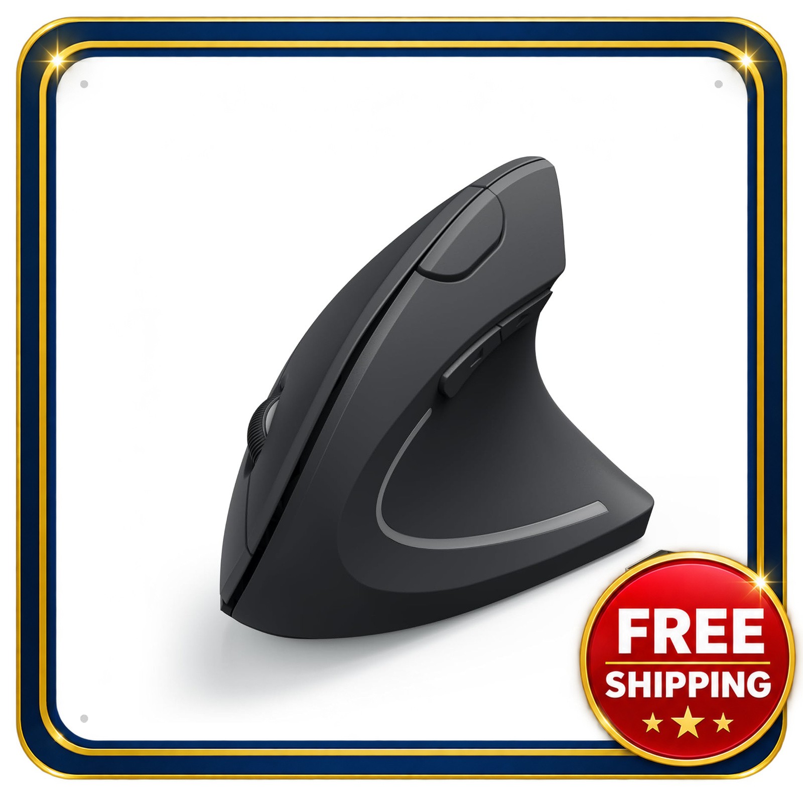 Wireless Vertical Ergonomic Optical Mouse 2.4G USB Receiver