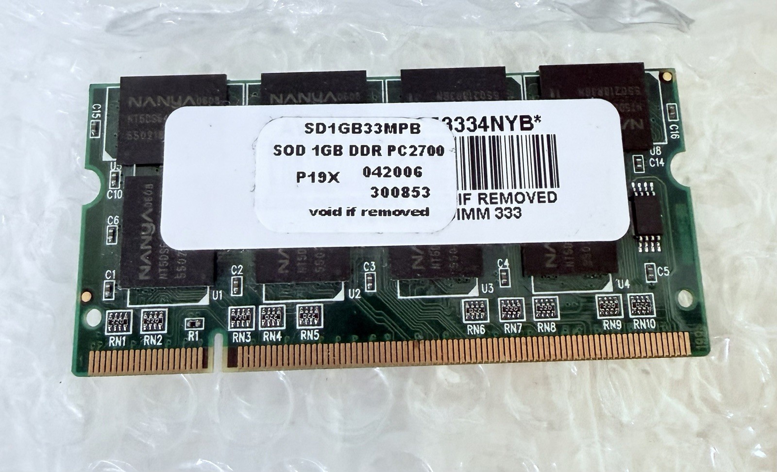 1GB PC2700 DDR333 SO-DIMM for Gateway Laptop RAM Memory