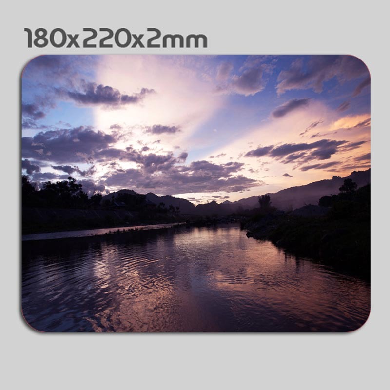 Landscape scenery Lake Horizon Anti slip COMPUTER MOUSE PAD 9 X 7inch 