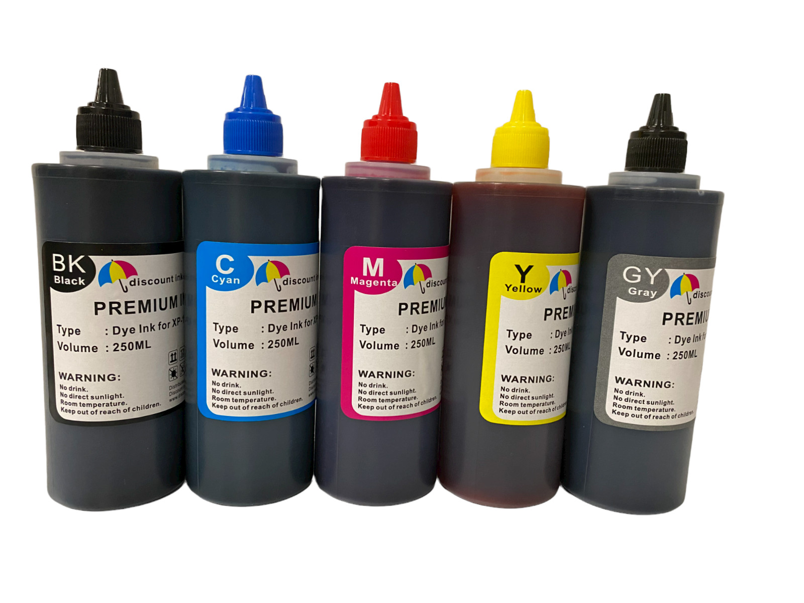 5x250ml Refill ink for Canon PGI-250 CLI-251 MG6320 MG7120 MG7520 iP8720