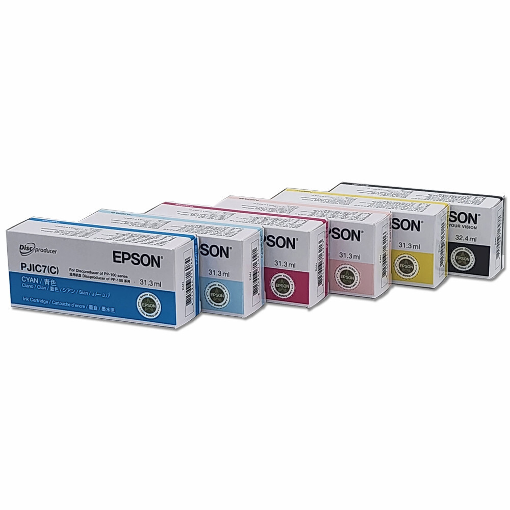 Epson Discproducer PP-100/PP-50 6-Color Ink Cartridge Multipak Set (C13S02A9901)