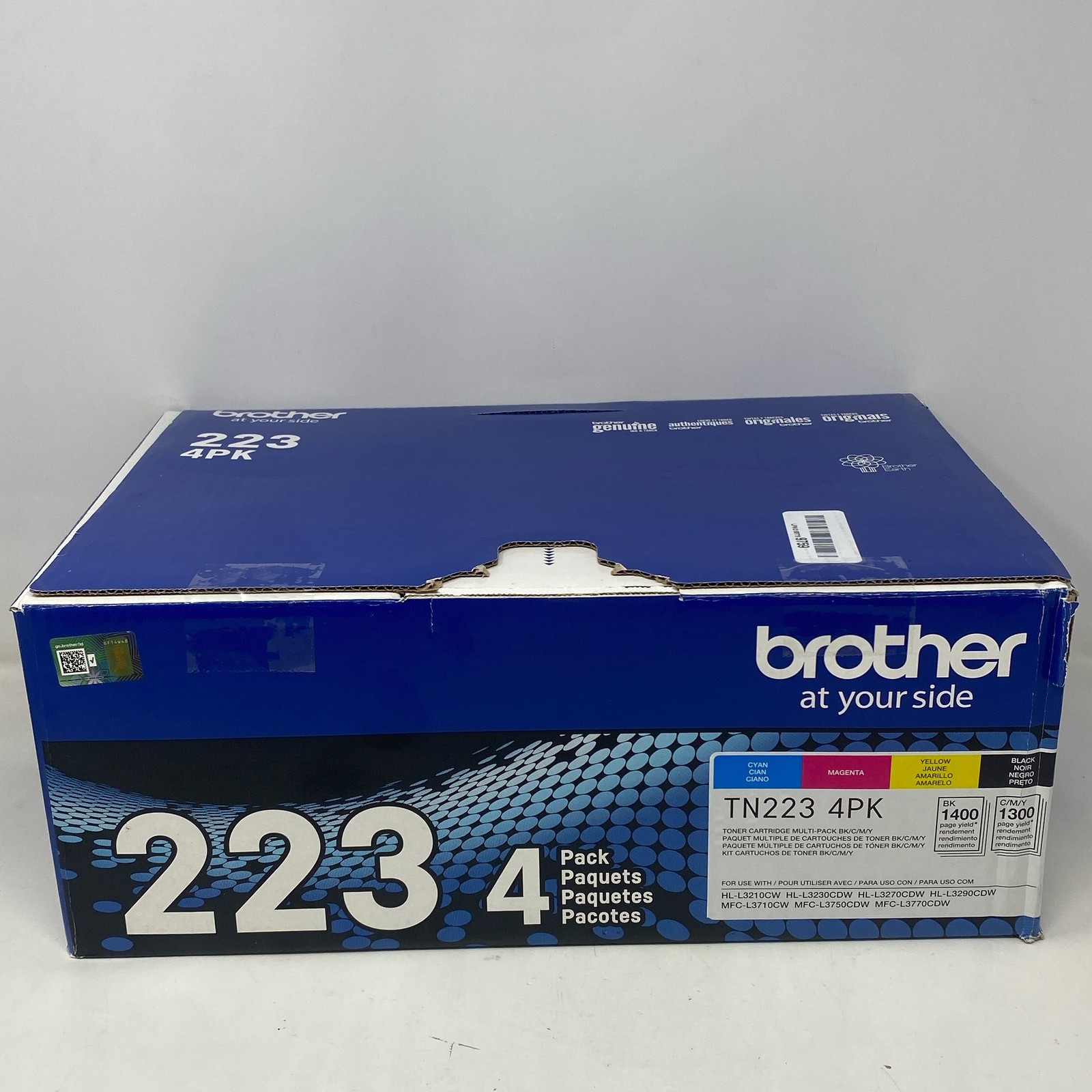 Brother TN223 4PK Toner Black/Cyan/Magenta/Yellow Standard Yield