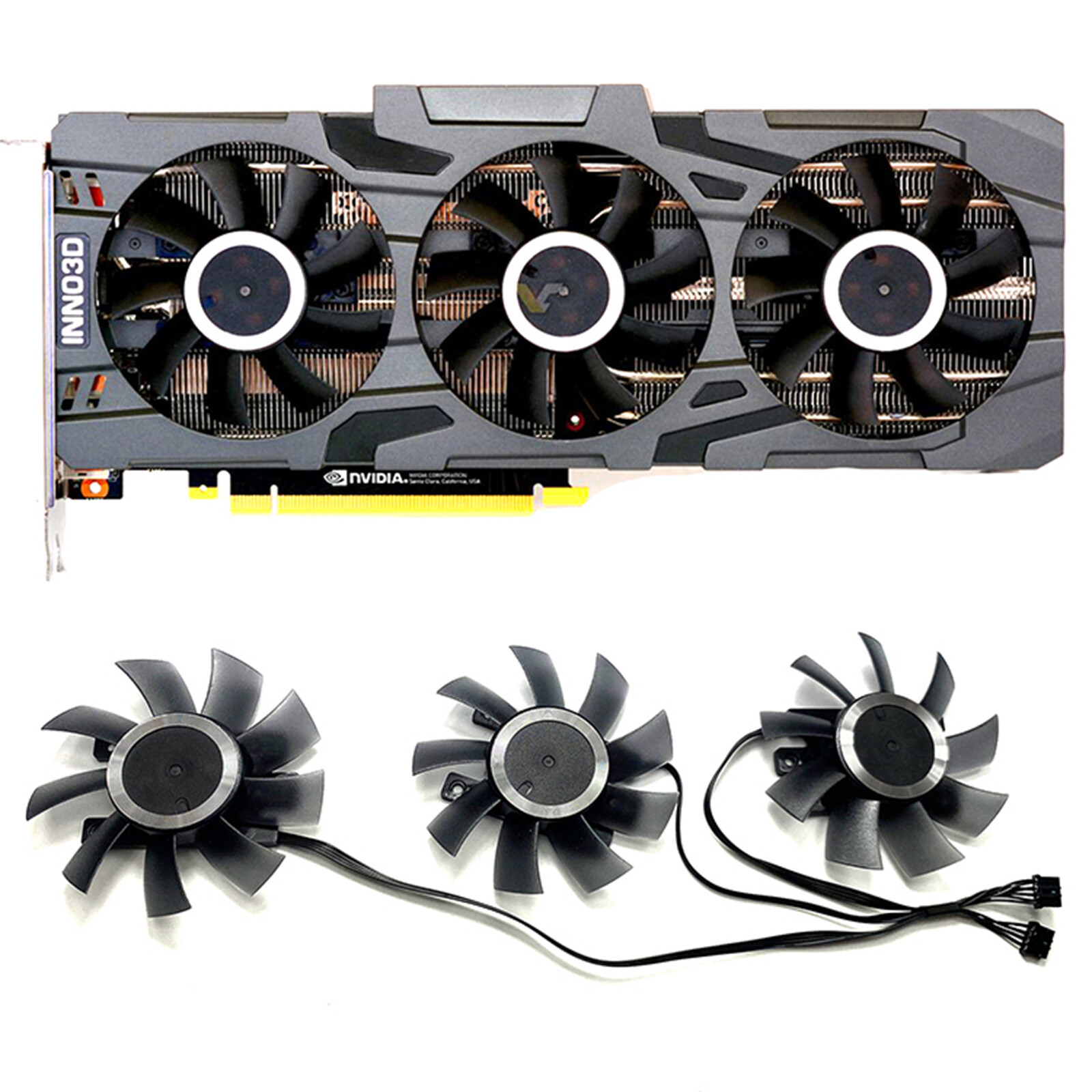 Cooling Fan Set GPU Cooling Fan for INNO3D RTX2070S 2080 2080S 2080ti GAMING
