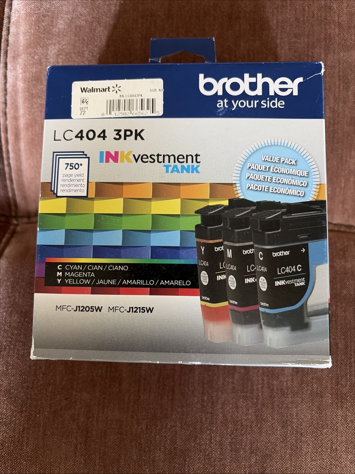 Brother Genuine LC404 3PK 3 Pack Inkvestment Tank Ink Cartridges 01/2026