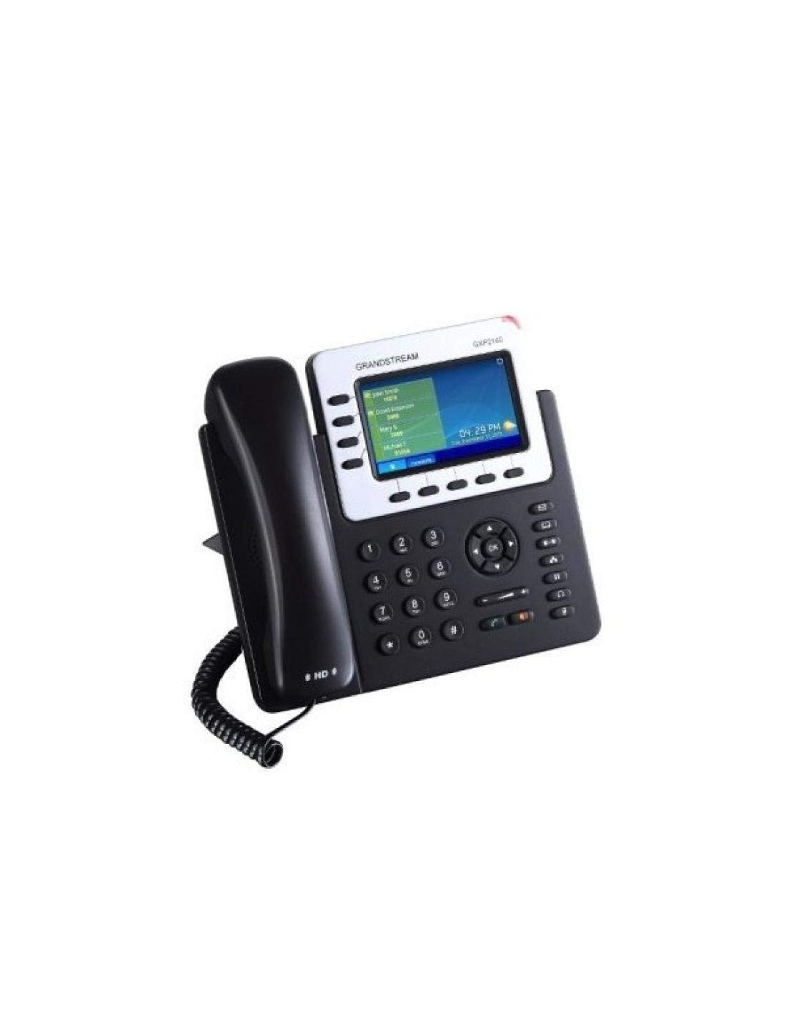 Grandstream GXP2140 IP Phone | 4 Lines, 4 SIP Accounts | 4.3-Inch Color Black