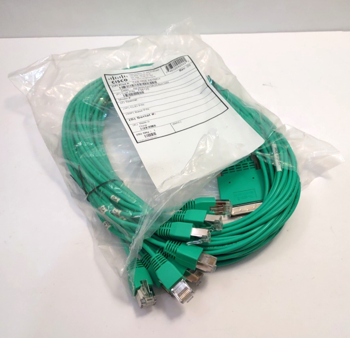 Cisco CAB-HD8-ASYNC= High-Density 8-Port EIA-232 Async Cable 10 Feet 72-4023-01