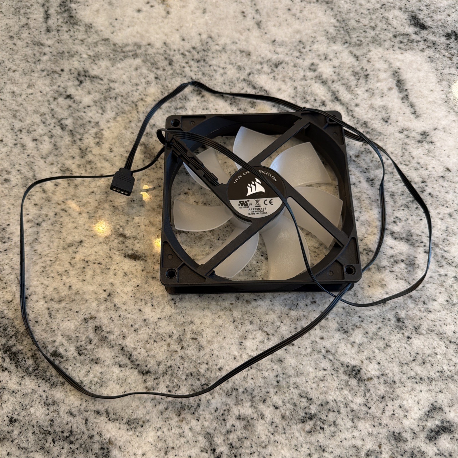 Corsair ( A1225M12S ) - 120mm Black Computer Case Fan 3-pin 2 fans