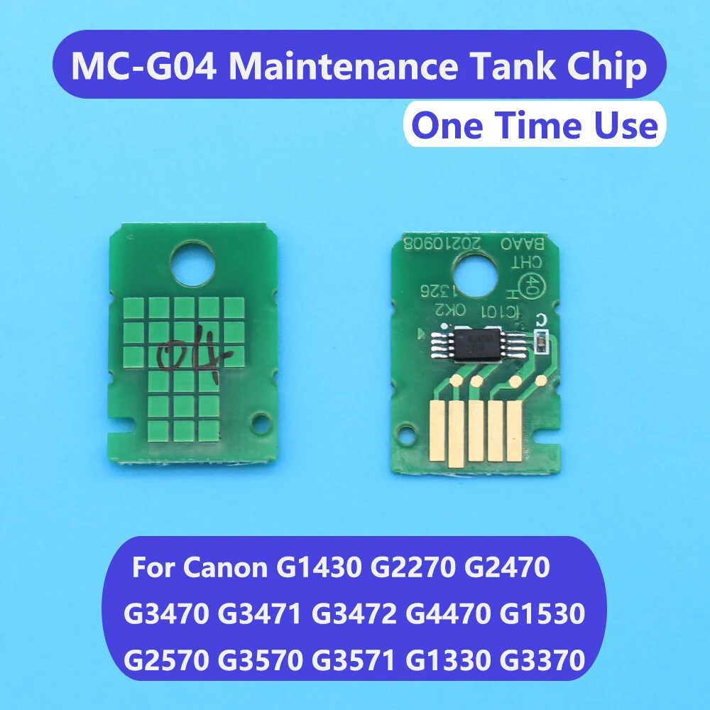 MC-G04 Maintenance Tank Chip For Canon G1430 G2470 G3470 G3471 G3570  8pcs/set
