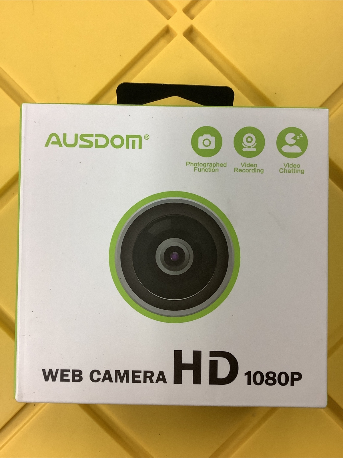 Ausdom USB Computer Web Camera HD Webcam 1080P with Microphone, OBS (Black)