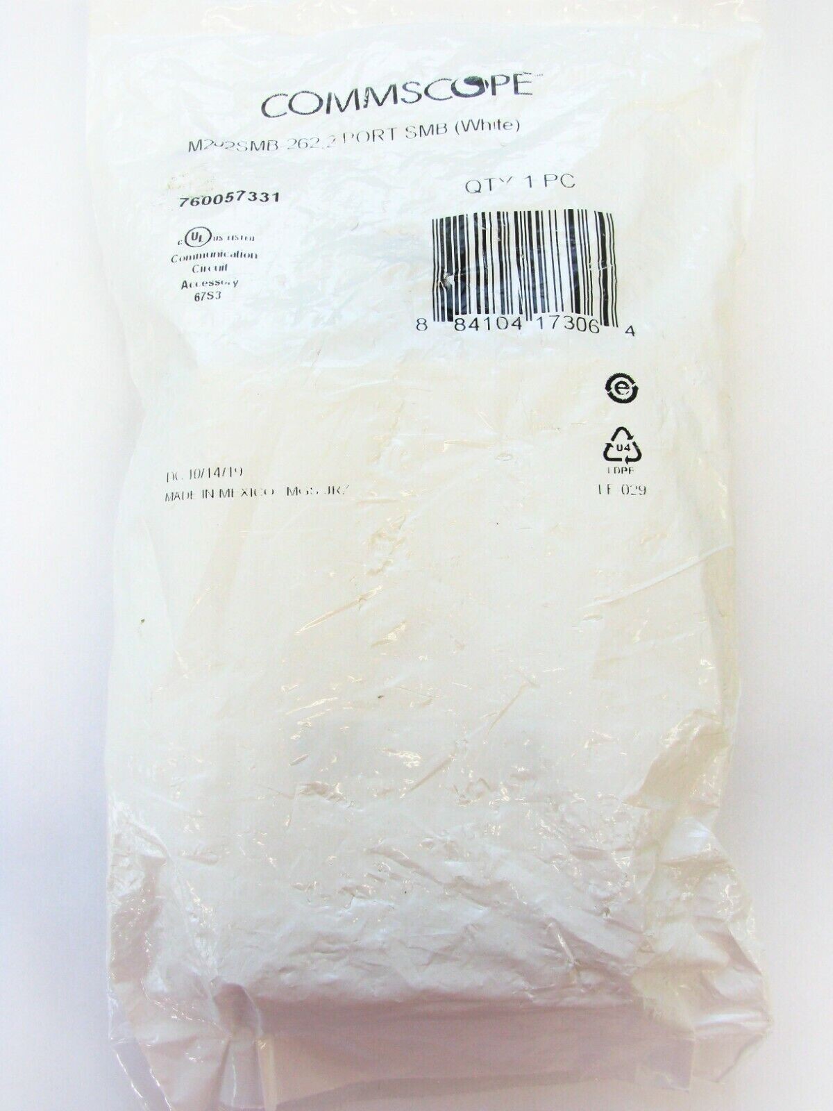 New CommScope M202SMB-262 Surface Mount Box, White Lot of 2