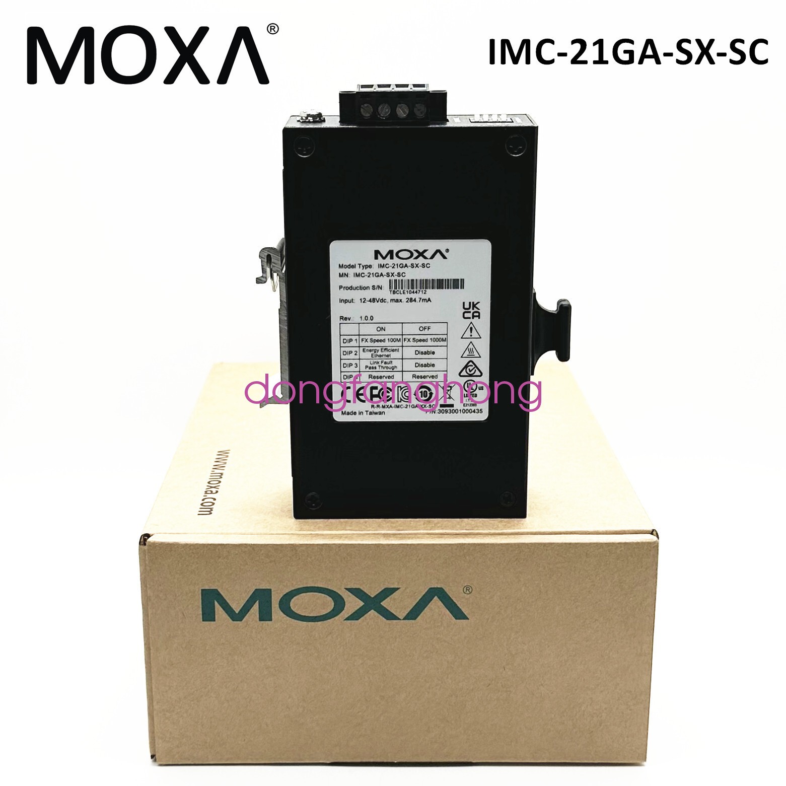 MOXA IMC-21GA-SX-SC Gigabit Multimode Transceiver SC Interface FedEx or DHL