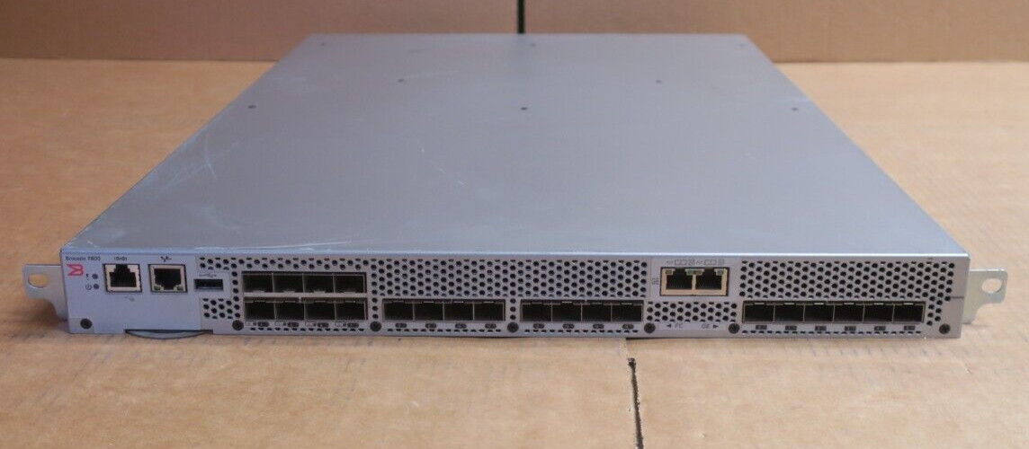 Brocade 7800 4x 8Gb FC SFP + 2x 1GbE FCIP Port SAN Extension Switch HD-7800-0001