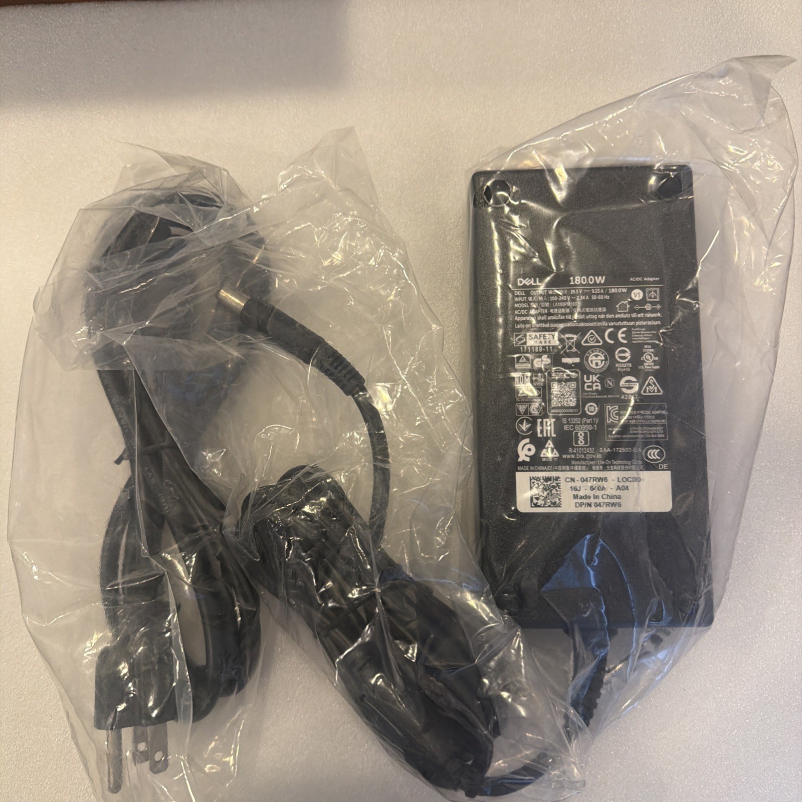 Genuine Dell 180W 19.5V 9.23A 7.4mm Charger AC Adapter LA180PM180 Large Barrel ~