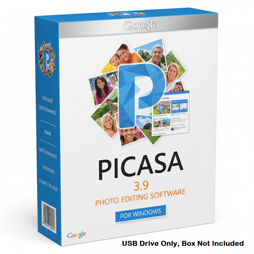 Picasa 3.9 Photo Editing & Management Software for Windows Picture Album Manager