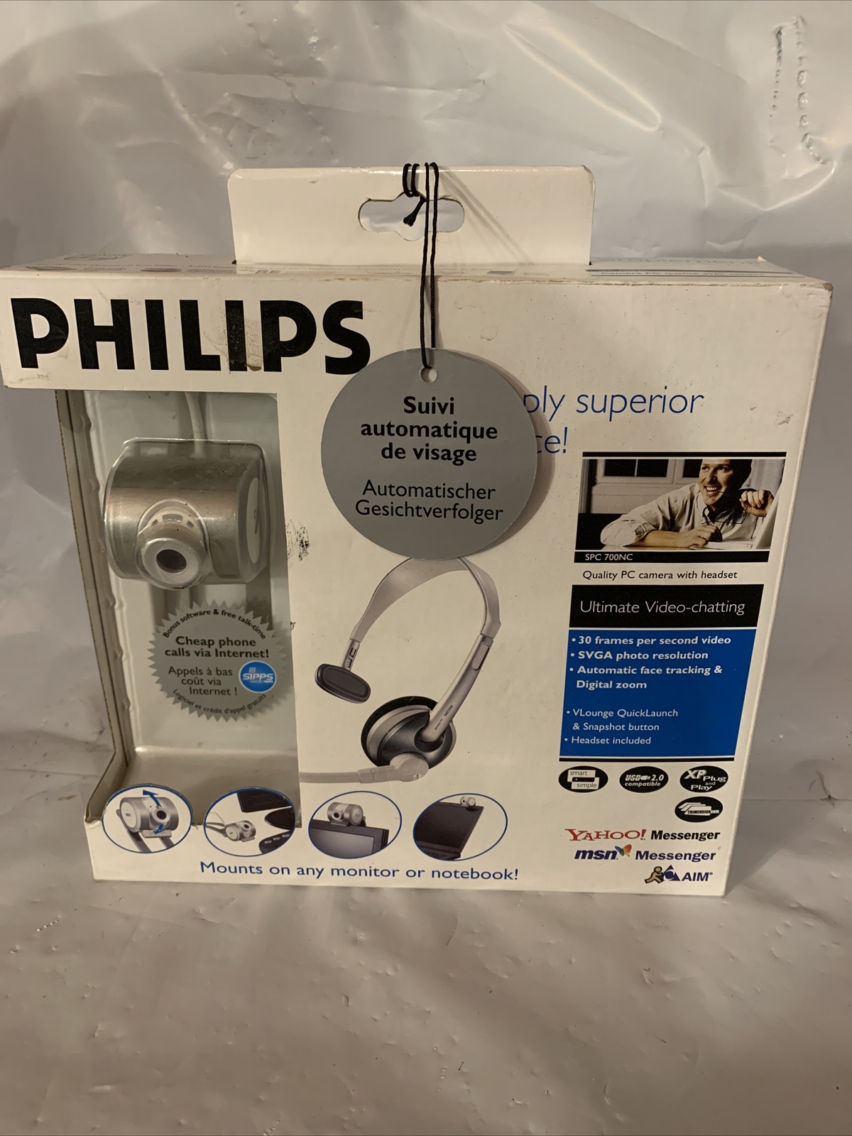 Philips Video-Chat Webcam Face Tracking Technology Video Capture
