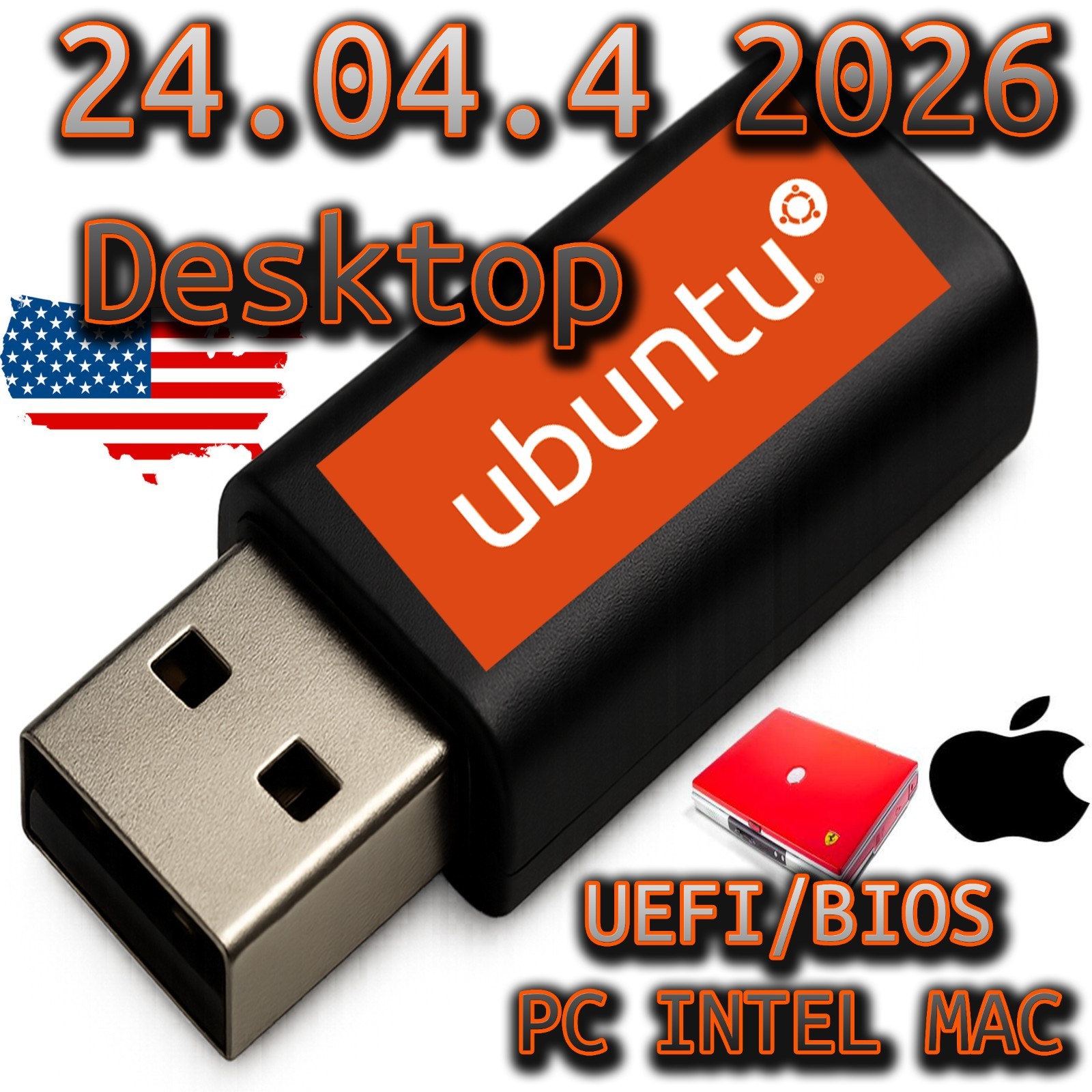 Ubuntu Desktop 24.04.4 LTS USB Live Installer – Latest Version – SHA256 Verified