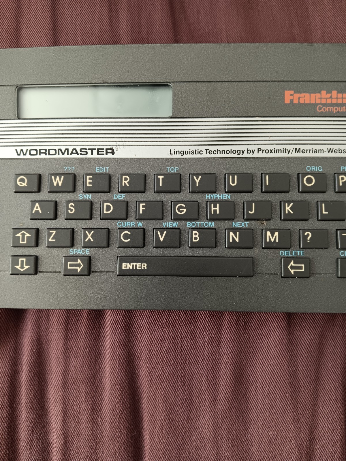 Wordmaster Franklin Computer Spelling Electronic Device Model WM-1000 Vintage